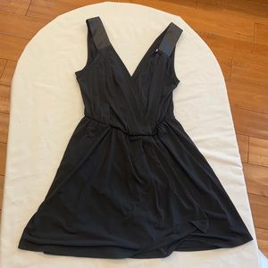 BCBGeneration black v neck flowy dress